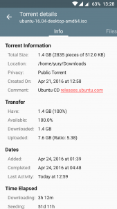 اسکرین شات 4 برنامه Transmission Remote