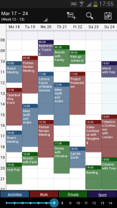 اسکرین شات برنامه Business Calendar 2