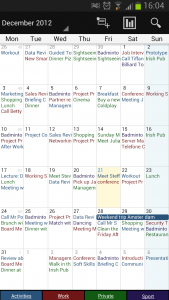 اسکرین شات برنامه Business Calendar 1