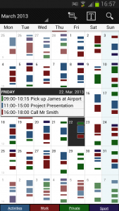 اسکرین شات برنامه Business Calendar 3