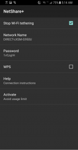 اسکرین شات 1 برنامه NetShare+  Wifi Tether