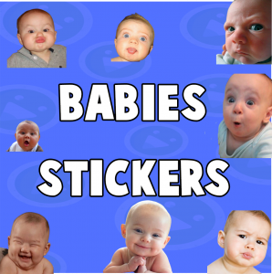 اسکرین شات برنامه WASticker Babies Meme Funny 1