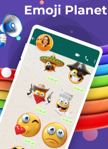 اسکرین شات برنامه Emoji Stickers for Whatsapp 3
