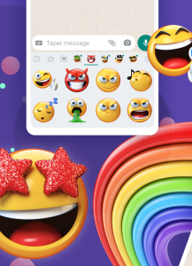 اسکرین شات برنامه Emoji Stickers WastickerApps 2