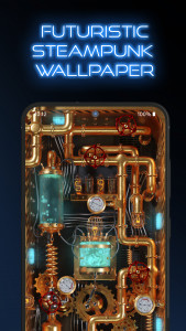 اسکرین شات برنامه 3D Wallpaper Steampunk Energy 1