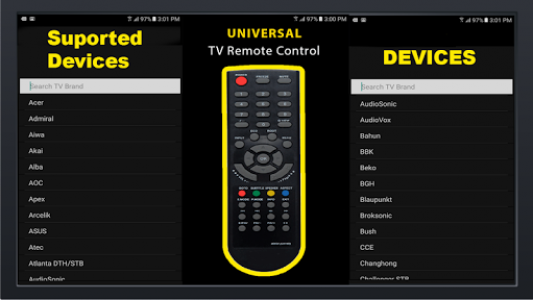 اسکرین شات برنامه Universal Free TV Remote Control For Any LCD 3