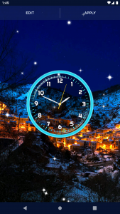 اسکرین شات برنامه Night Sky Clock Wallpapers 5