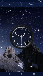 اسکرین شات برنامه Night Sky Clock Wallpapers 4
