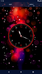 اسکرین شات 4 برنامه Night Sky Clock Live Wallpaper