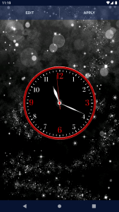 اسکرین شات 6 برنامه Night Sky Clock Live Wallpaper