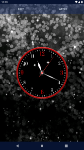 اسکرین شات 8 برنامه Night Sky Clock Live Wallpaper