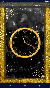 اسکرین شات 3 برنامه Night Sky Clock Live Wallpaper