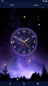 اسکرین شات برنامه Night Sky Clock Wallpapers 8
