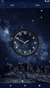 اسکرین شات برنامه Night Sky Clock Wallpapers 6
