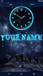 اسکرین شات برنامه Night Sky Clock Wallpapers 2