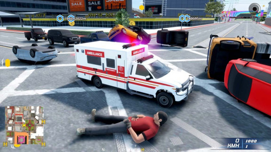 اسکرین شات بازی بازی رانندگی با آمبولانس 1