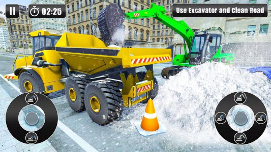 اسکرین شات بازی بازی رانندگی با لودر - برف روب 1