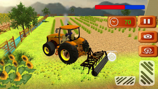 اسکرین شات بازی تراکتور سواری در مزرعه| بازی کشاورزی 2