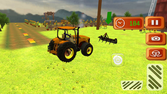 اسکرین شات بازی تراکتور سواری در مزرعه| بازی کشاورزی 5