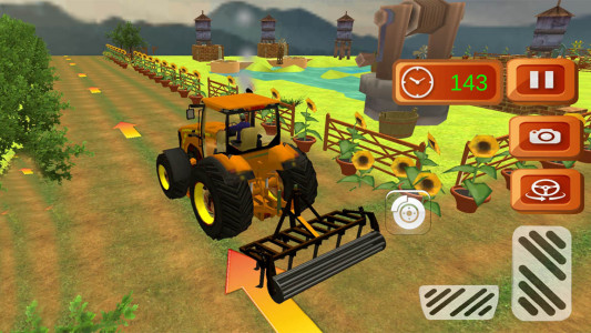 اسکرین شات بازی تراکتور سواری در مزرعه| بازی کشاورزی 1