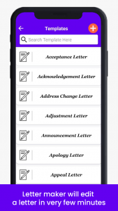 اسکرین شات برنامه Letter Templates Offline - Letter Writing App Free 3