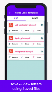 اسکرین شات برنامه Letter Templates Offline - Letter Writing App Free 7