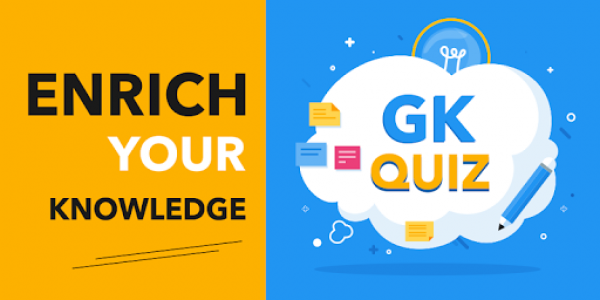 اسکرین شات برنامه General Knowledge Quiz : World GK Quiz App 1