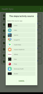 اسکرین شات 2 برنامه Health Sync