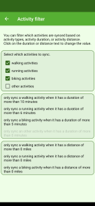 اسکرین شات 4 برنامه Health Sync