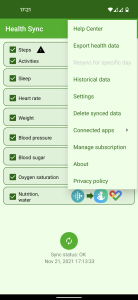 اسکرین شات 5 برنامه Health Sync