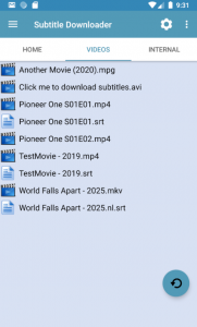 اسکرین شات برنامه Subtitle Downloader 3