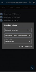 اسکرین شات برنامه Subtitle Downloader 4