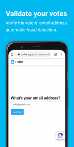 اسکرین شات 4 برنامه Pollie: Create Polls