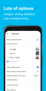 اسکرین شات 3 برنامه Pollie: Create Polls