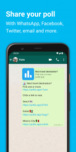 اسکرین شات برنامه Pollie: Create Polls 2