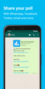 اسکرین شات 2 برنامه Pollie: Create Polls