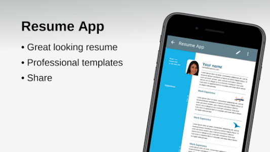 اسکرین شات برنامه Resume App 1