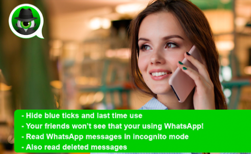 اسکرین شات برنامه Anti Spy Agent for WhatsApp - Incognito mode 1