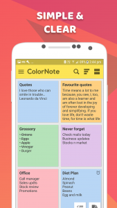 اسکرین شات 1 برنامه Color Notes