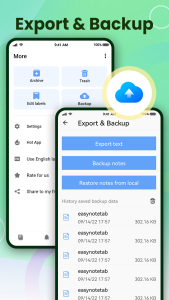 اسکرین شات 5 برنامه Notepad - Notes, Easy Notebook