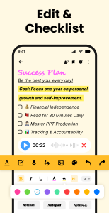 اسکرین شات برنامه Notes: Color Notepad, Notebook 2
