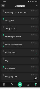 اسکرین شات 2 برنامه BlackNote: Dark Notes, Notepad