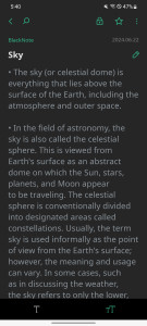 اسکرین شات 3 برنامه BlackNote: Dark Notes, Notepad