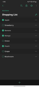 اسکرین شات 4 برنامه BlackNote: Dark Notes, Notepad