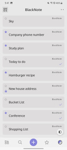 اسکرین شات 6 برنامه BlackNote: Dark Notes, Notepad