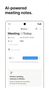 اسکرین شات 3 برنامه Notion: Notes, Tasks, AI