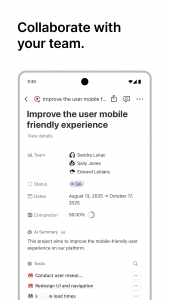 اسکرین شات 2 برنامه Notion: Notes, Tasks, AI