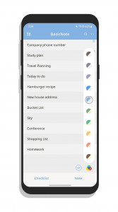 اسکرین شات 2 برنامه BasicNote: Notes & Notepad