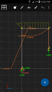 اسکرین شات 3 برنامه SW FEA 2D Frame Analysis