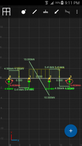 اسکرین شات 5 برنامه SW FEA 2D Frame Analysis